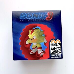 New 2024 McDonald's Sonic 3 The Hedgehog Movie HAPPY MEAL TOYS Shadow+ Roller